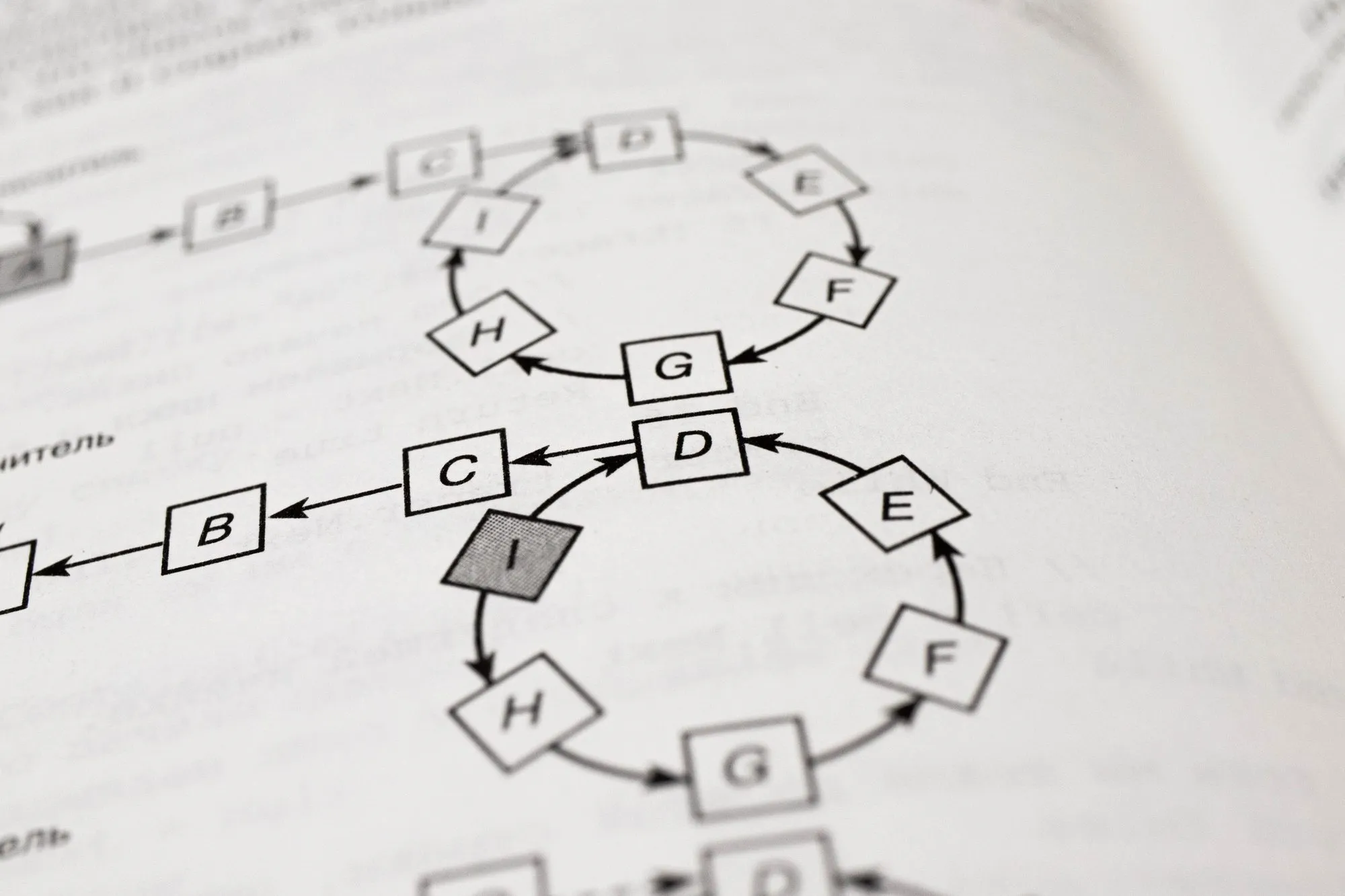 A hand-drawn flowchart representing a custom algorithm