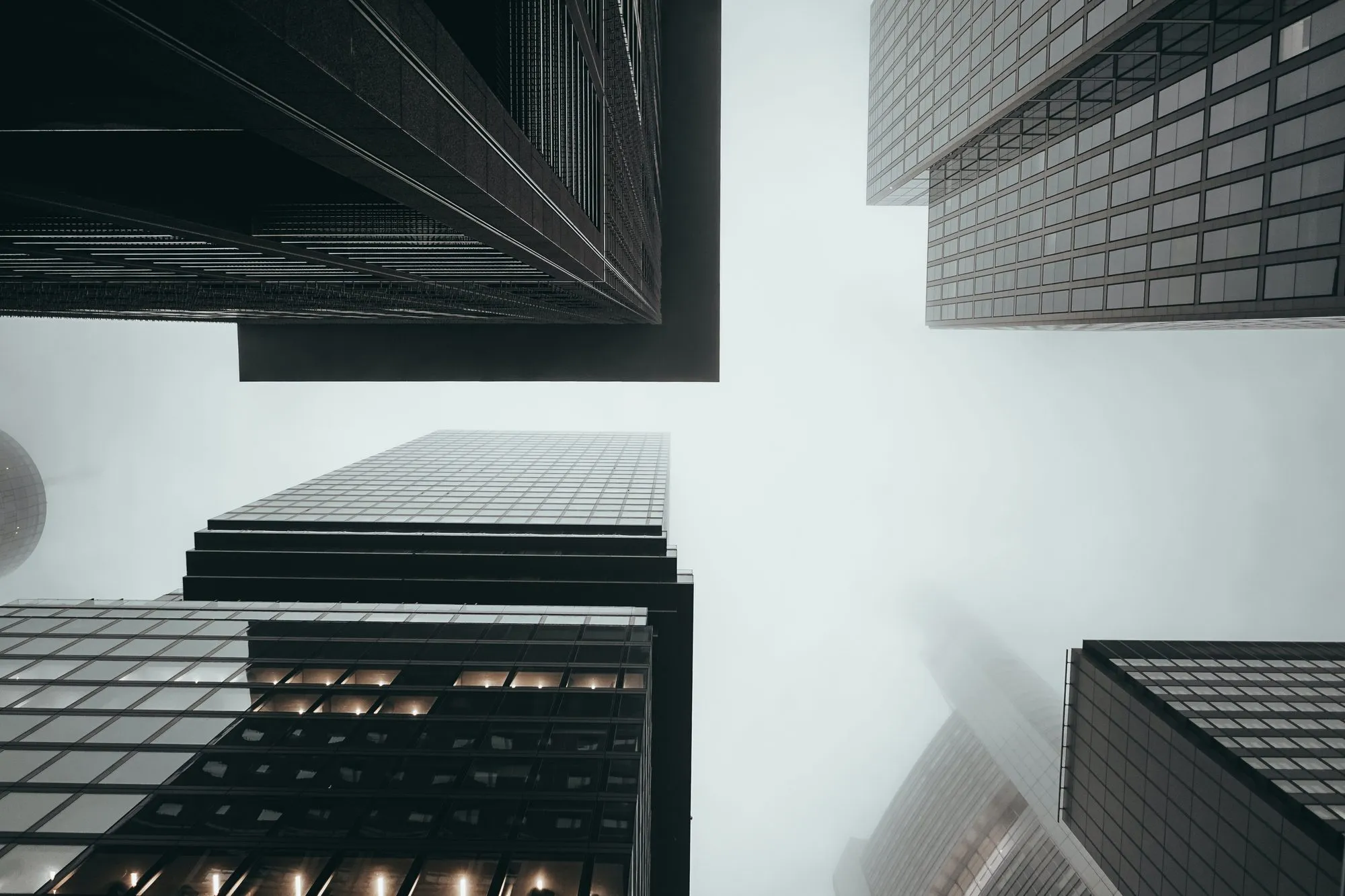 Modern dark architectural lines